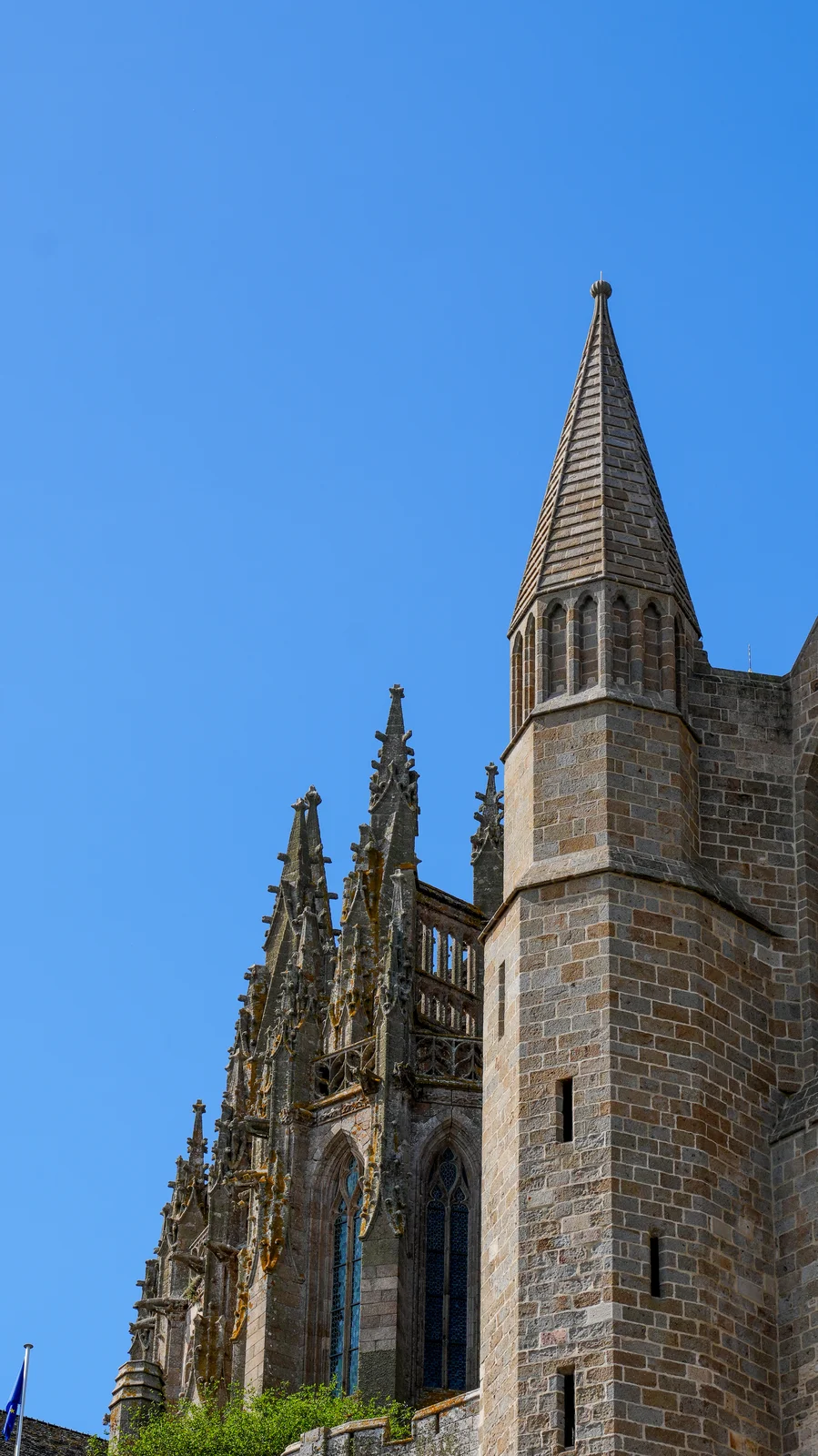 Flèche gothique de l’abbaye du Mont-Saint-Michel
